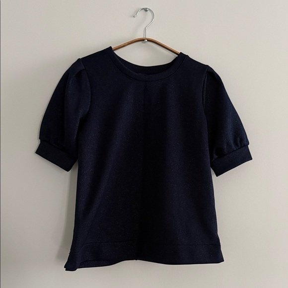 Ann Taylor Tops - Ann Taylor Navy Short Sleeve Top